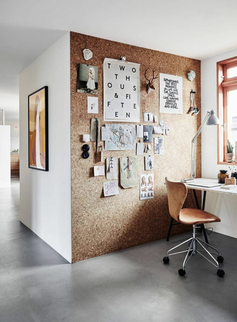 רעיונות לקיר יצירתי עיצוב workroom בקיר הקיר