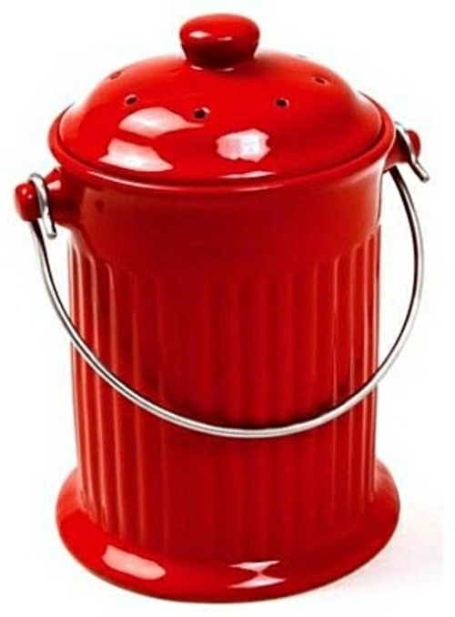 Ideoita roskakoriin metallitoimistossa punainen