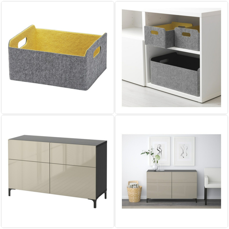Ikea Besta meubles paniers de rangement