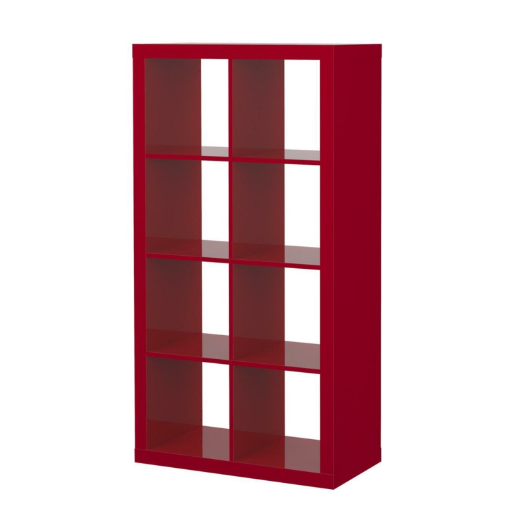 Ikea рафтове дървени рафтове червено съхранение практически
