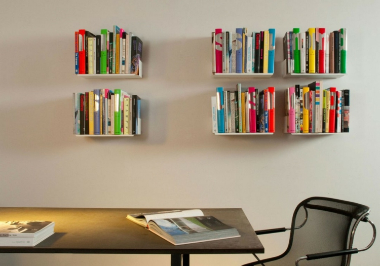 Ikea-planken Wandplanken Boekenkast Ideeën voor inrichting