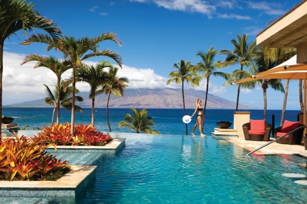 Piscine à débordement Maui Four Seasons-