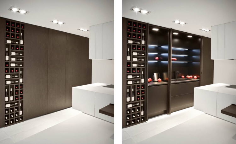 Ιταλικά έπιπλα σχεδιαστής Alessandro Isola Ιταλικό σχεδιασμό το κομμένο ντουλάπι κουζίνας