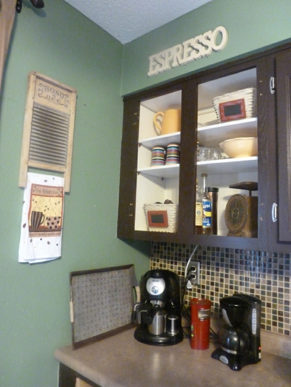 Coffee bar kitchen design coffee machine espresso
