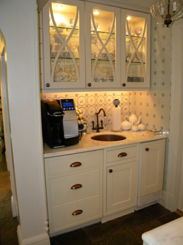Coffee bar kitchen design coffee maker sink