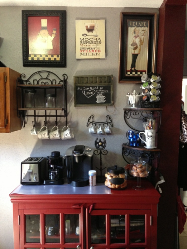 Coffee bar kitchen frame rail china