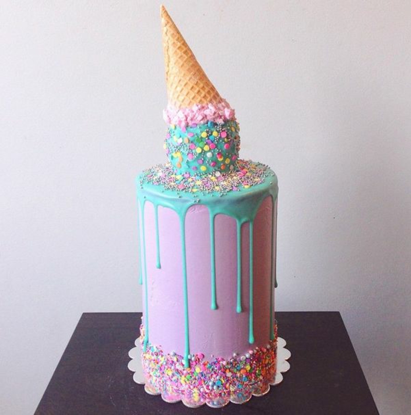 Decoración de la torta de helado de fotos de torta de cumpleaños de los niños