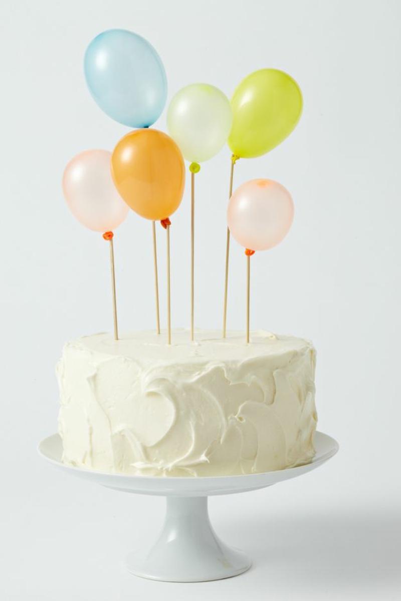 Dítě narozeninových dortů Dorty zdobení balónků