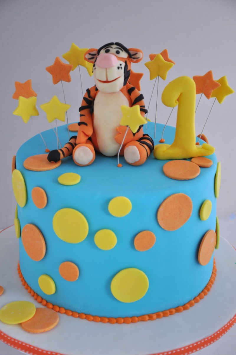 Kindertorte Birthday cakes Pictures Tortendeko Tiger