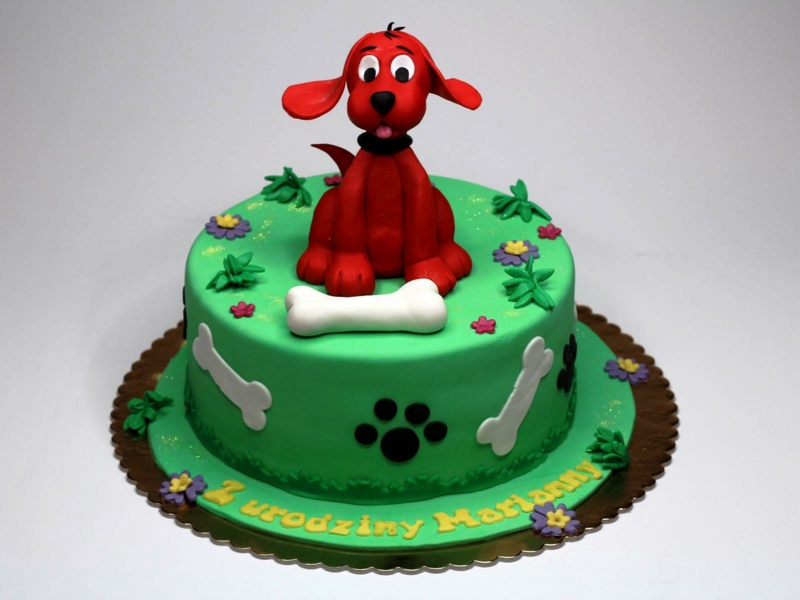 Kindertorte fødselsdagskager billeder kage dekoration 3D hund