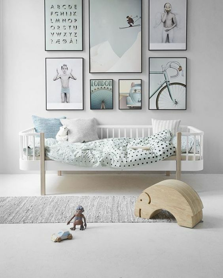 Nursery Ideas Pictures voor kinderkamer kunst aan de muur Pastelkleuren Boy