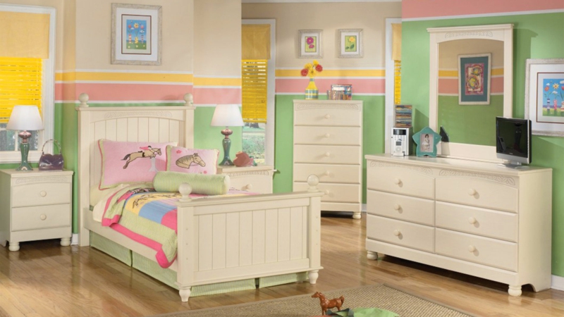 Muchacha del diseño del cuarto de niños Muchacha del cuarto de la manera de la habitación pintura verde de la pared