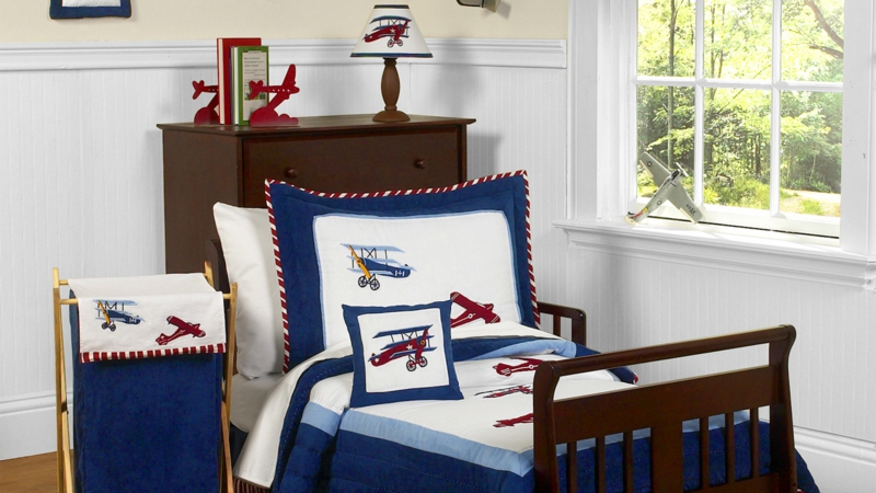 الحضانة للأولاد Ideas furnishing examples أغطية السرير مع الطائرات