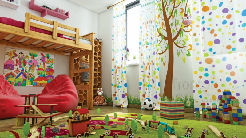 غرفة الأطفال للأولاد الأفكار أمثلة تأثيث إنشاء منطقة للعب