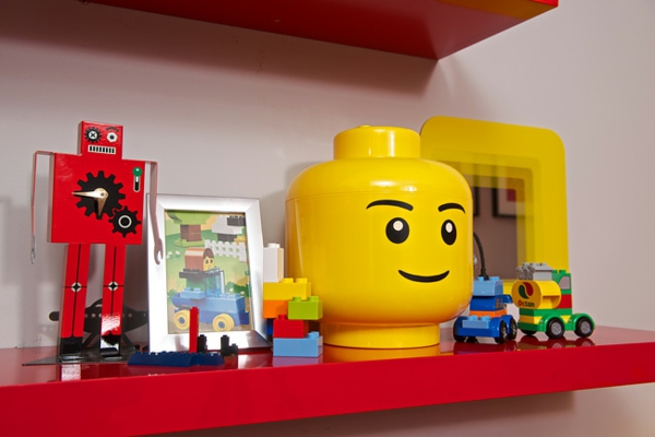 Разтегателен весел LEGO стил създаде парчета