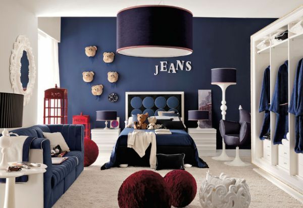 Combinaciones jeans Pared colores negro decoración de la pared