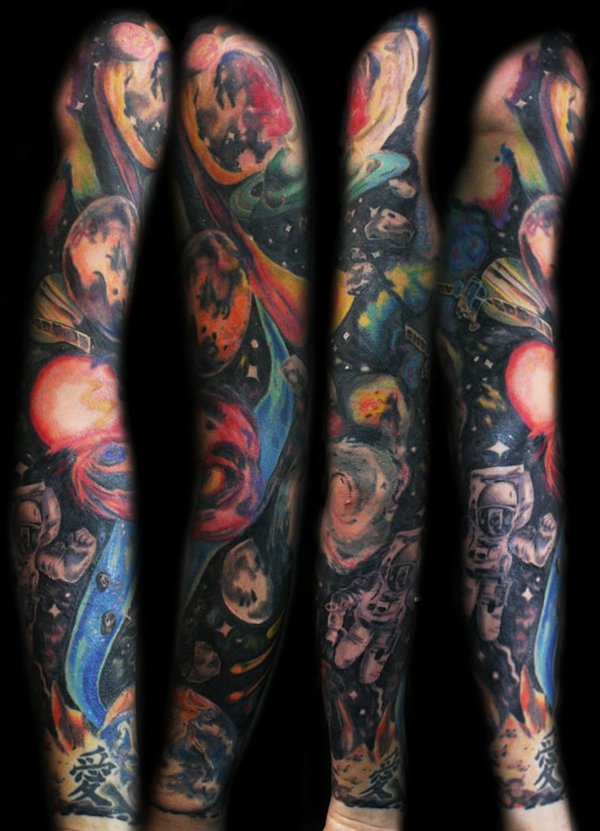 Kosmos maler tatovering motiver nydelig