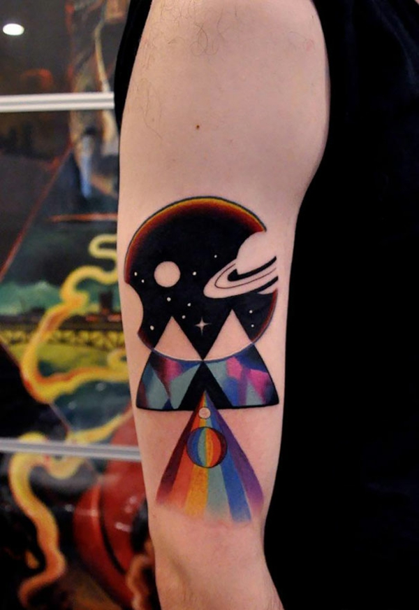 Kosmoso tatuiruotės visata Originalus & amp; Motyvai paprasti
