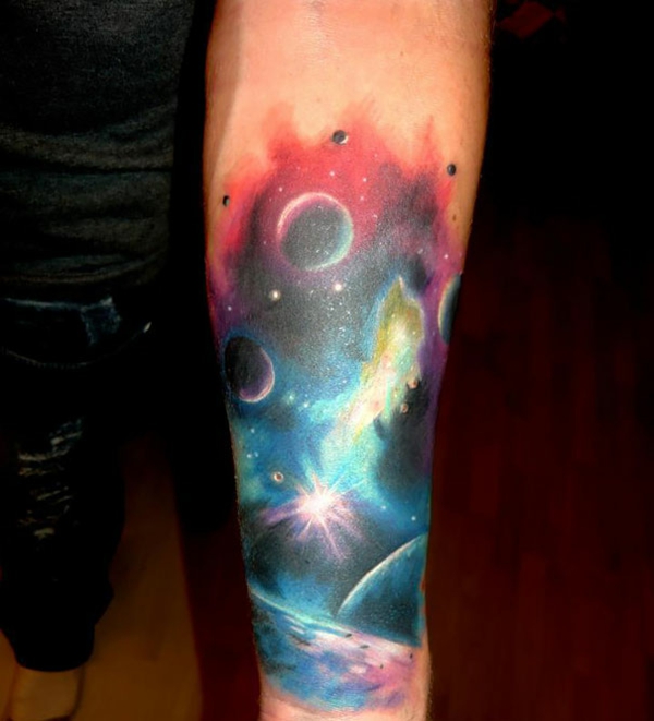Tattoo Cosmos Original & amp; Motiver underarm