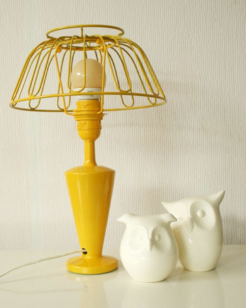 Creatieve lampen zelf maken een prachtige fruitschaal in de gebruikelijke gele kleur