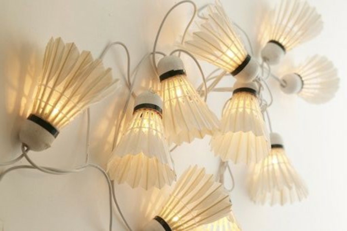 Lampen maken DIY-lampen badminton lichte ketting