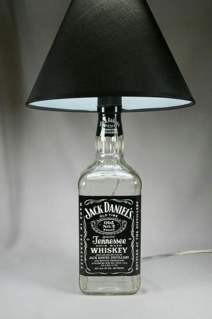 Lampen maken doe-lampen lamp staan ​​Jack Daniels fles