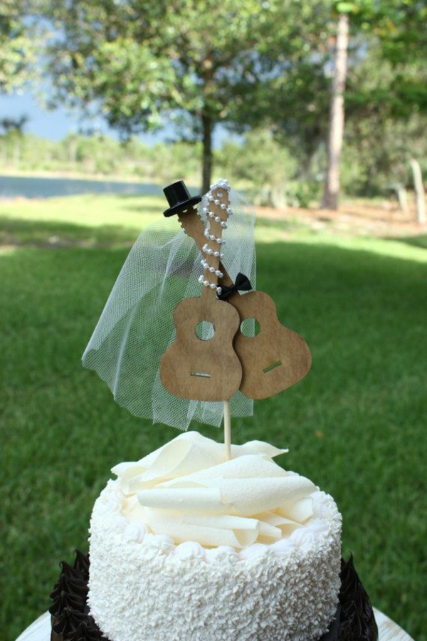 Heerlijke muziek taarten huwelijksfeest