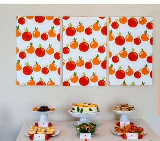 خلق صورك الخاصة قماش اللوحة الفاكهة الطازجة
