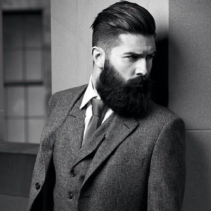 Hombres con estilo con barba