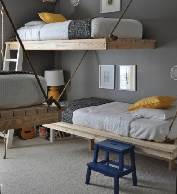 Muebles colgando de paletas Euro-camas-