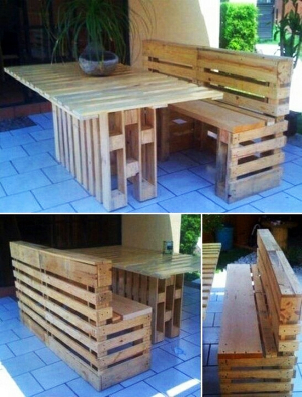 Furniture made of europallets garden furniture garden table garden bench