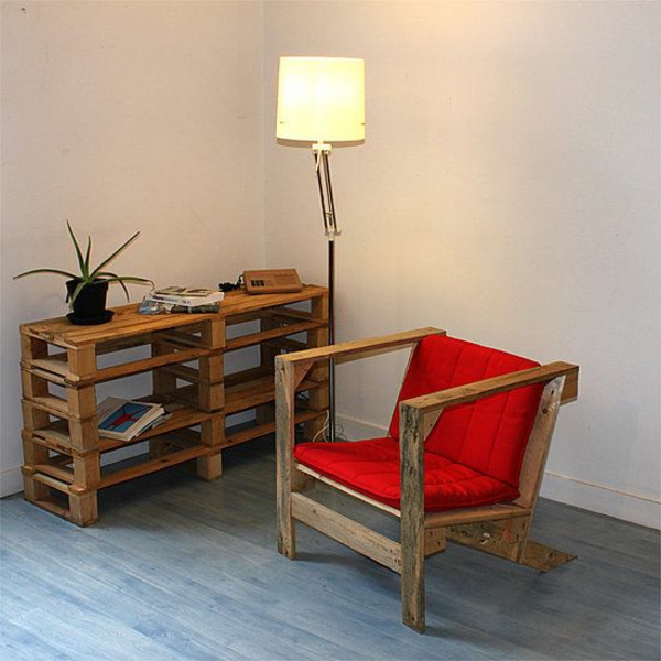 Muebles hechos de silla de silla europallets