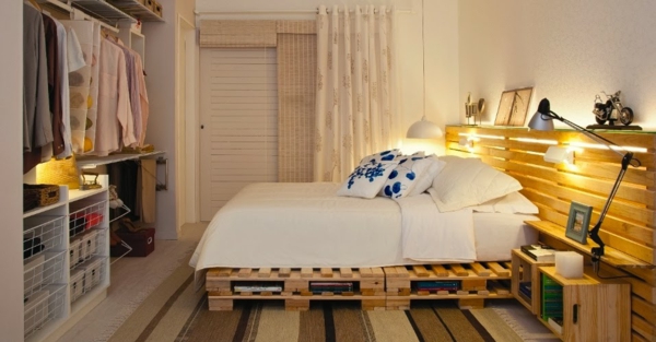 Furniture made of pallets garden furniture europallets bed bedroom