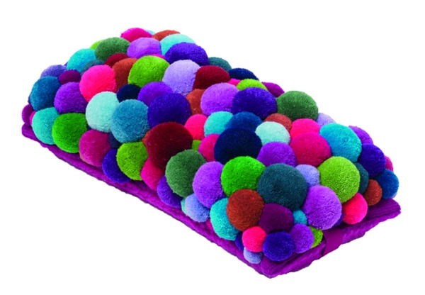 MYK pomponisle дизайнерски килими и възглавници цветни pompoms