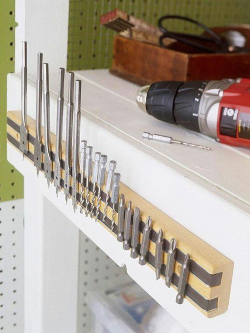 Magnetic strip for knives or tools build instructions
