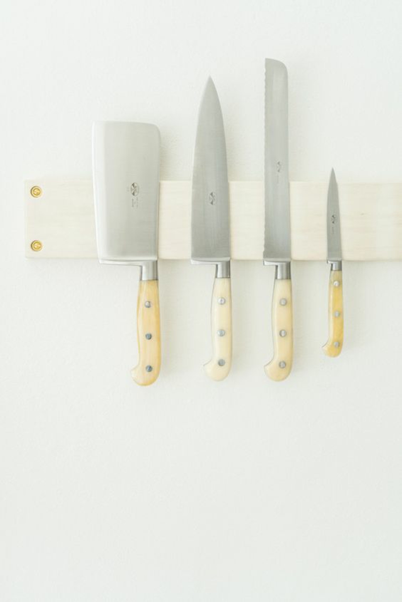 רצועת מגנטי לסכין לבנות את עצמך הוראות עץ לוח כלי מטבח