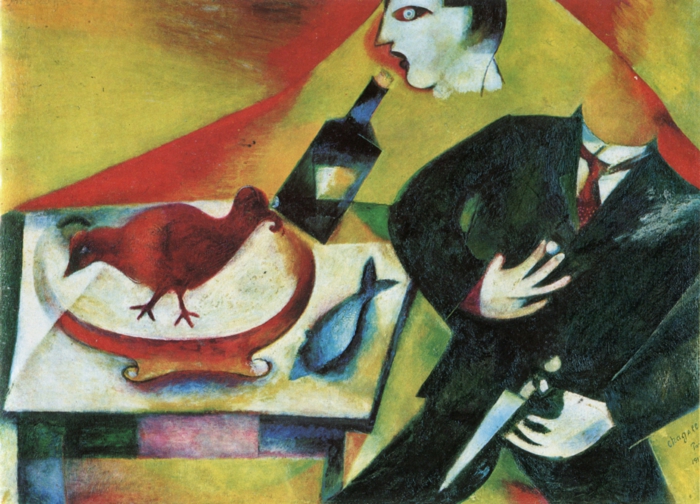 Marc Chagall lucrează la băutori