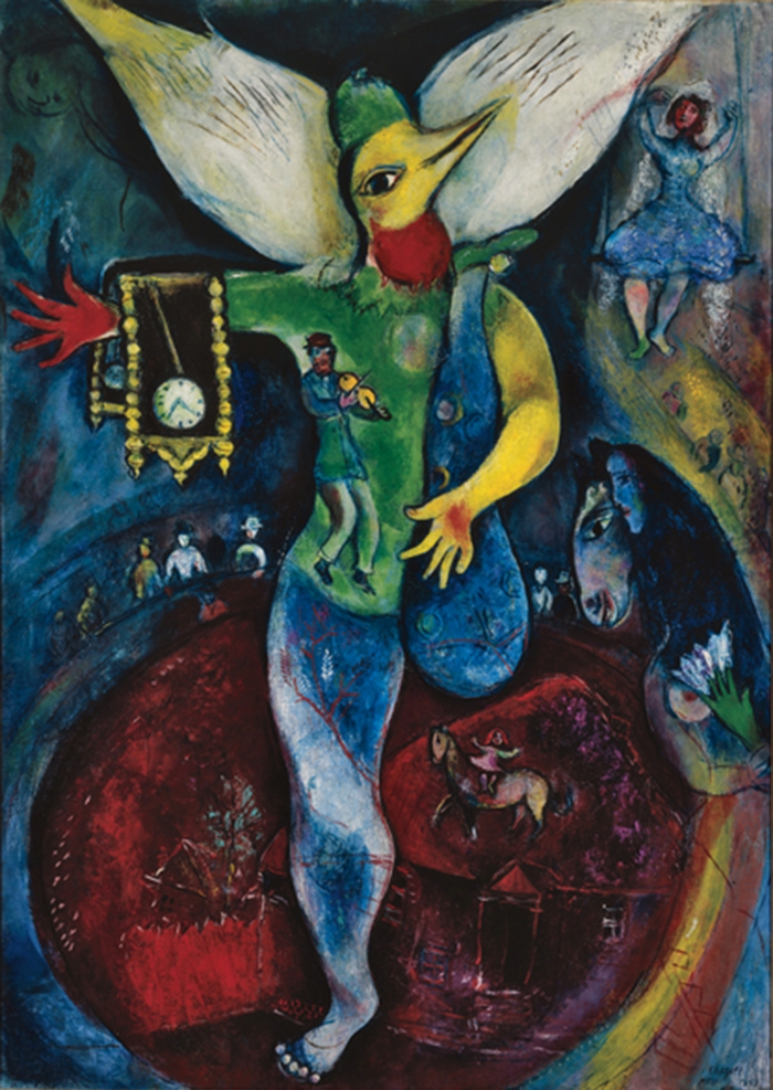 Marc Chagall pracuje na Židovském muzeu