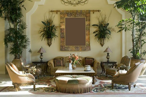 Muebles de estilo country con decoración mediterránea