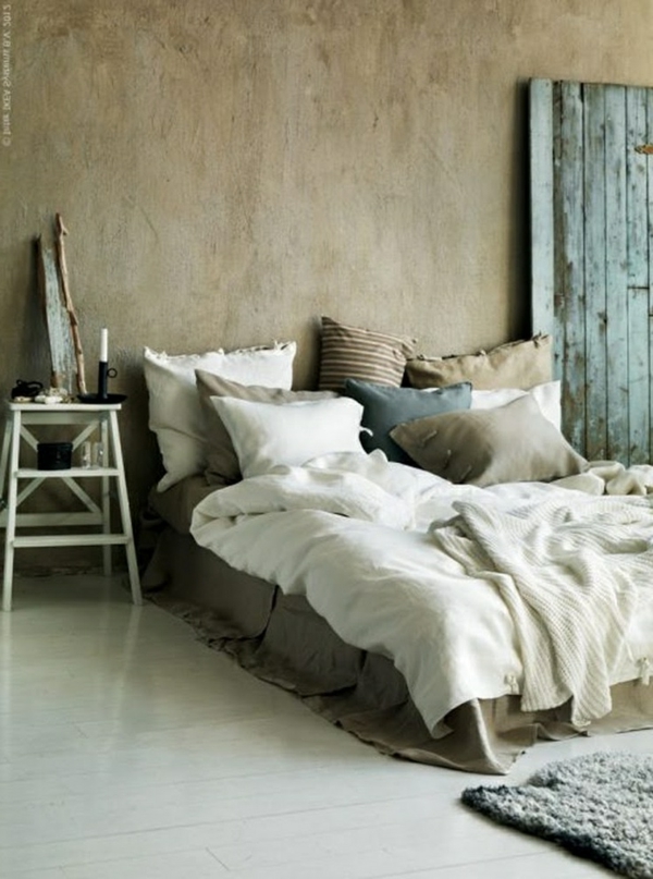 Dormitorio de muebles de estilo rural con decoración mediterránea