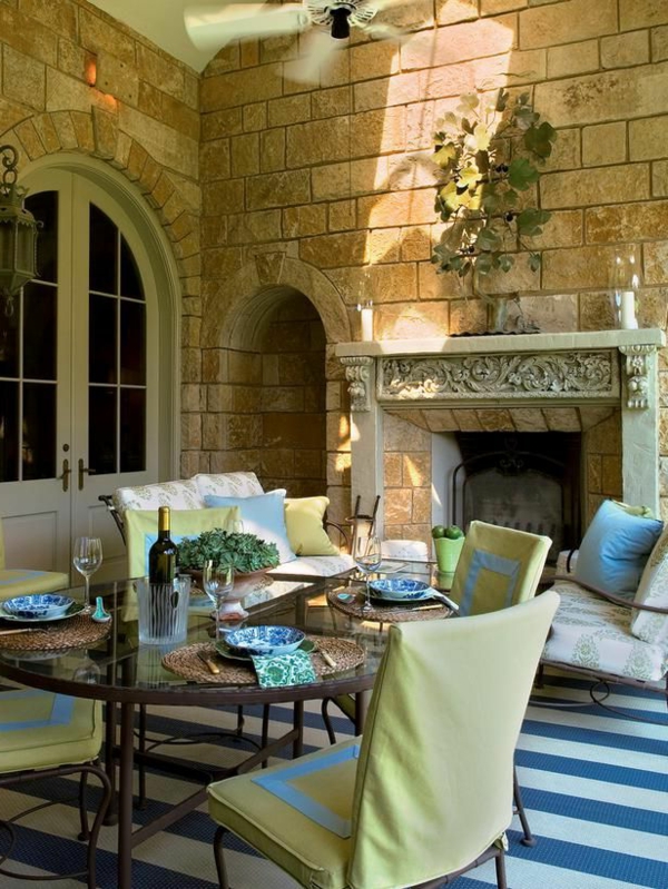 Средиземноморски у дома декор стил мебели мебели тухли