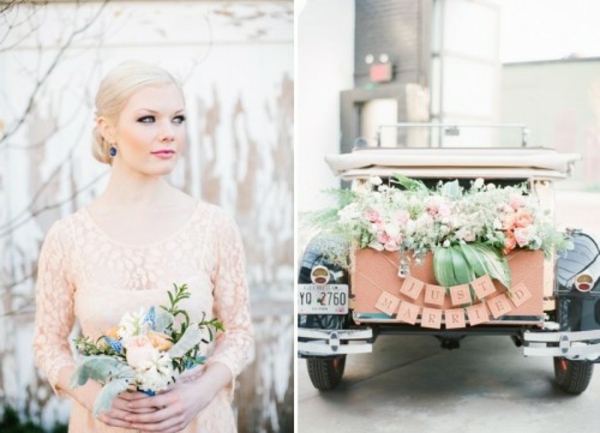 Wedding decoration Creamy and peachy cool