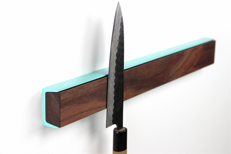 Magnetic strip for kitchen utensils LumberJac blue