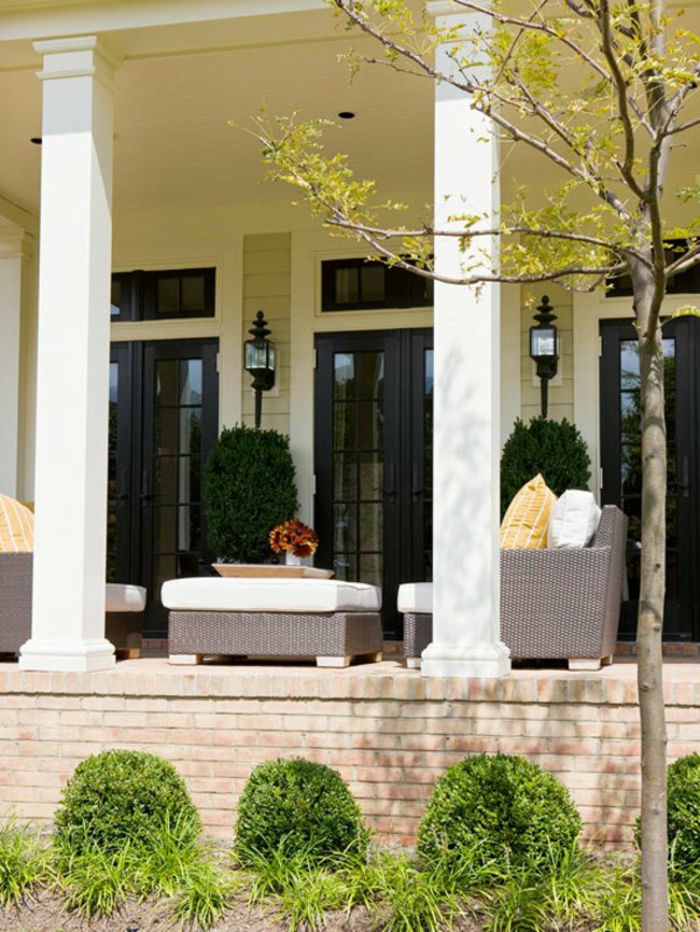 Moderne tagterrasse design havemøbler sæt terrasser ideer