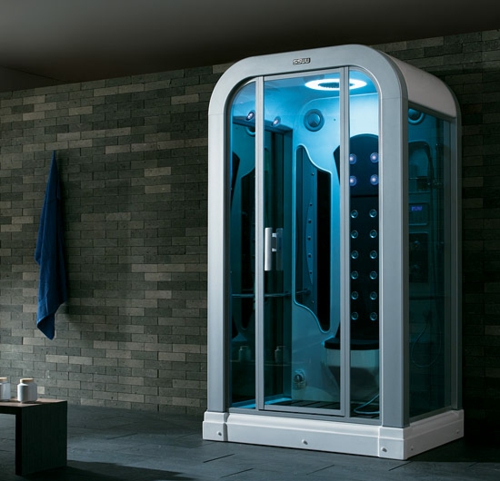 Modernas cabinas de ducha de cristal con tecnología de plástico acrílico