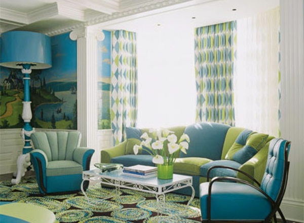 Moderni värit olohuone 2015 verhot sohva