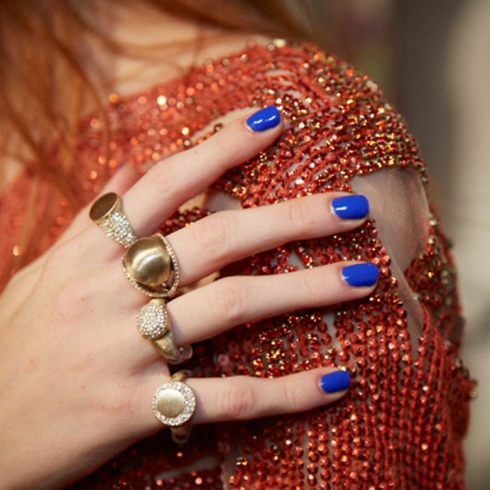 Nail art design image ongles tendances bleu