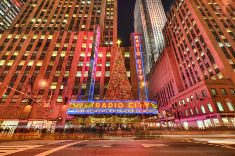 纽约无线电城圣诞节纽约