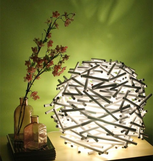 Papir lampeskjerm-tinker lys