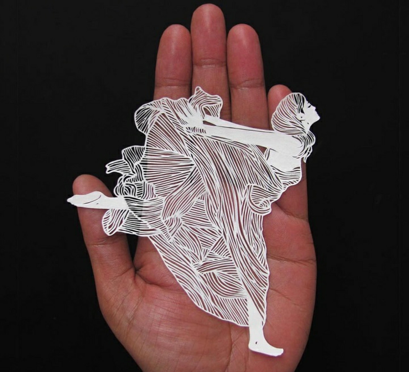 Парт Kothekar изкуство от хартиен танцьор